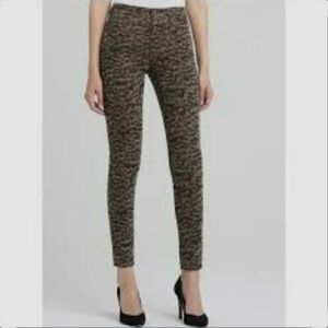 AG Adriano Goldschmied Velvet Print Skinny Pants, Waist 26